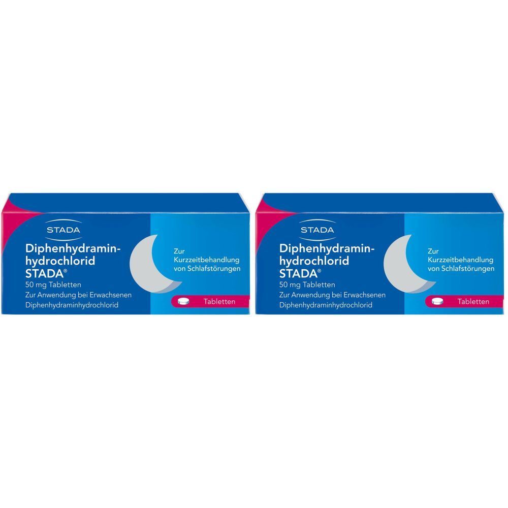 Diphenhydraminhydrochlorid Stada 50 mg Tabletten Doppelpack 2x20 St