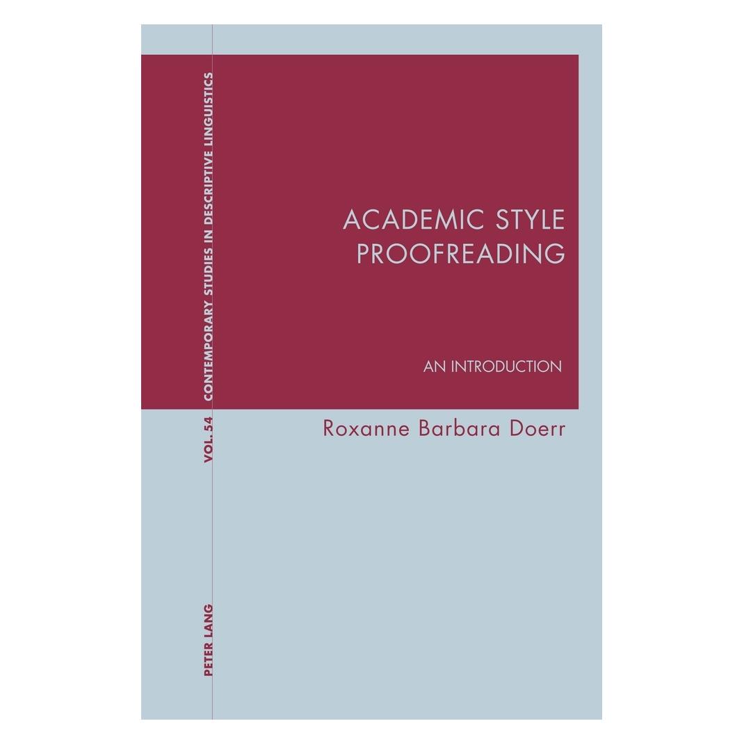 Peter Lang Academic Style Proofreading (Englisch, Softcover, Roxanne Barbara Doerr) (56910047)