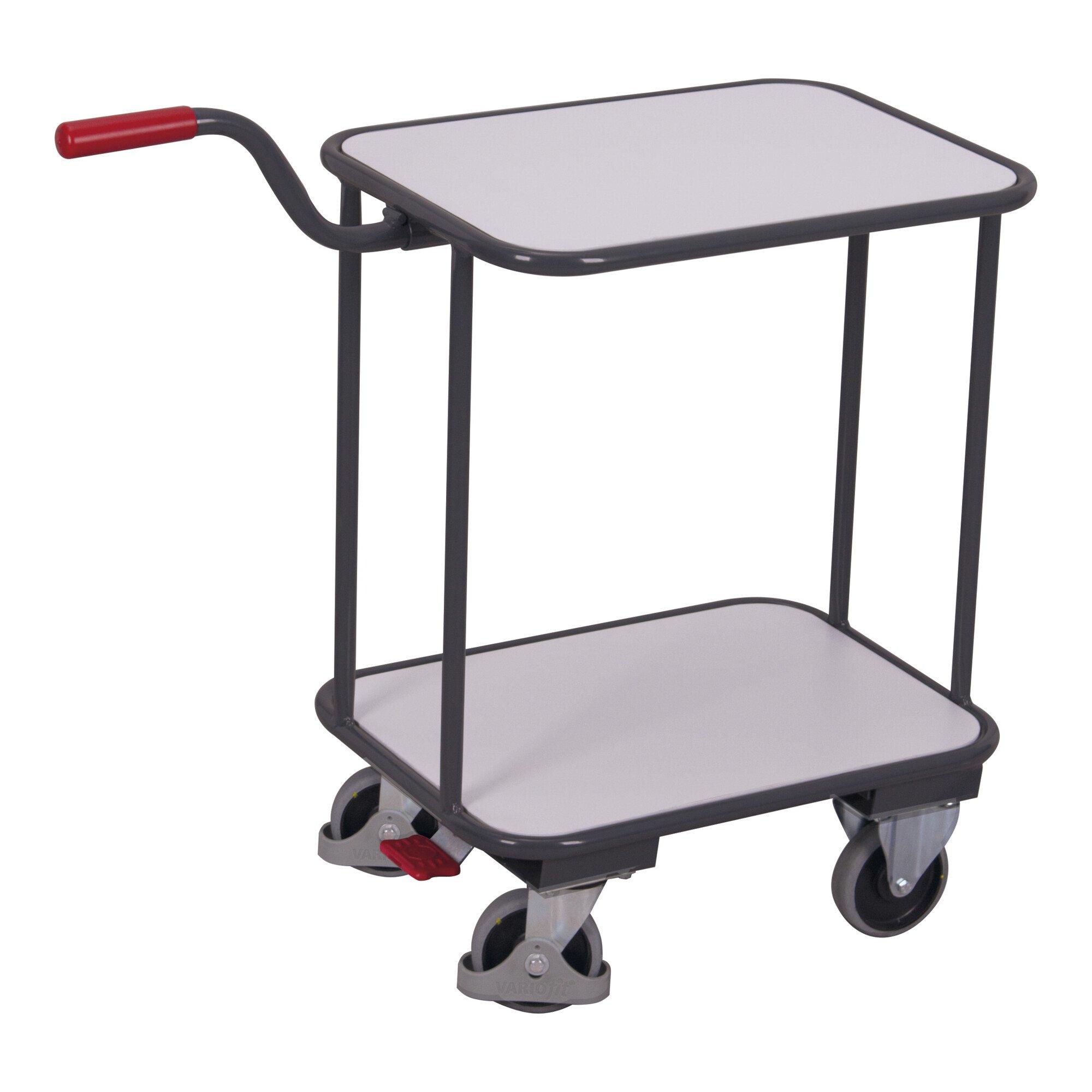 VARIOfit ESD Griffroller mit 2 Ladeflächen (sw-450.832)