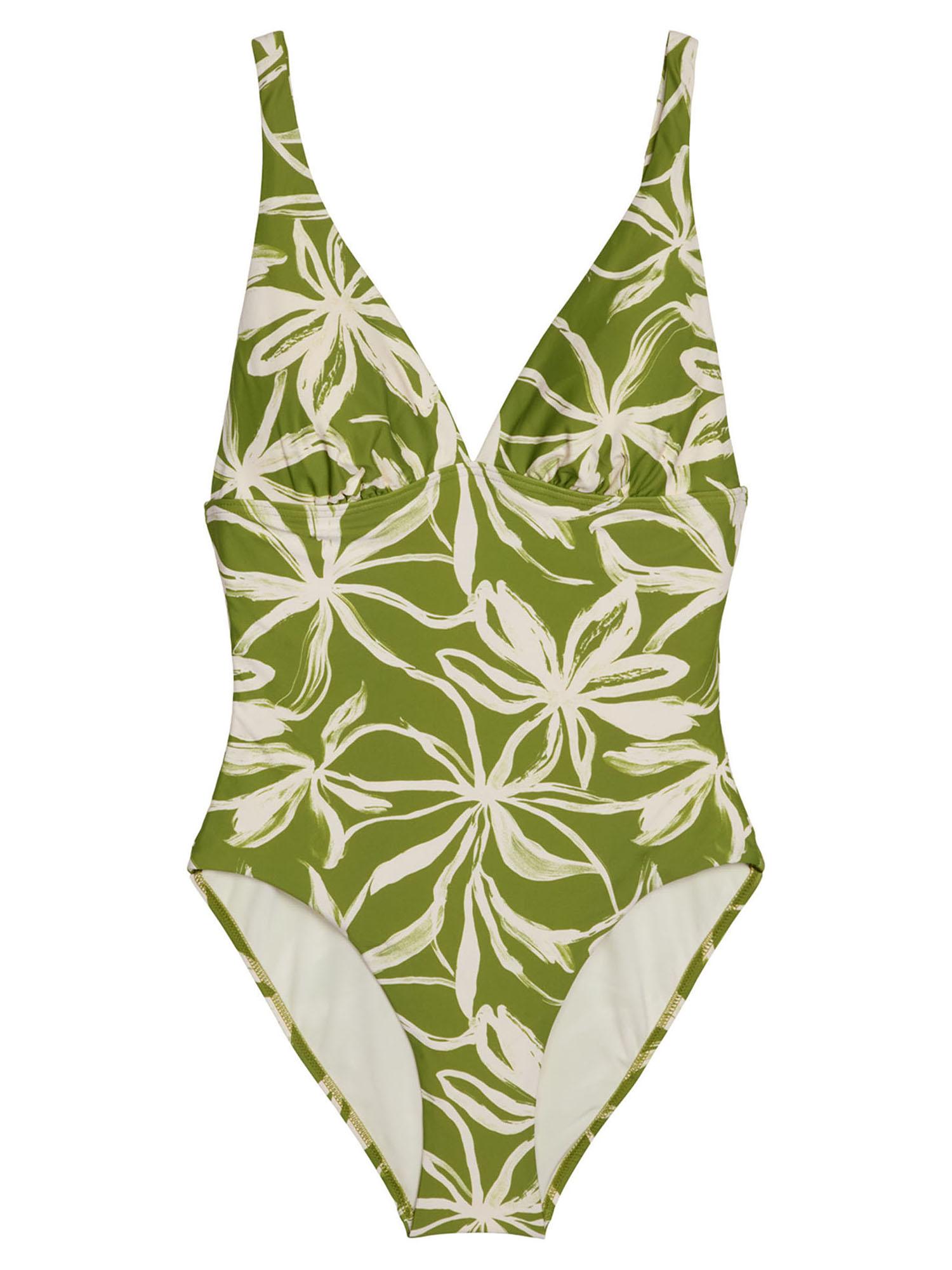 Marc O'Polo Damen Badeanzug Abstract FlowerSchwimmanzug, Einteiler, Bademode