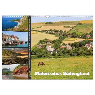 Malerisches Südengland 2027 (Wandkalender 2027 DIN A3 quer), CALVENDO Monatskalender