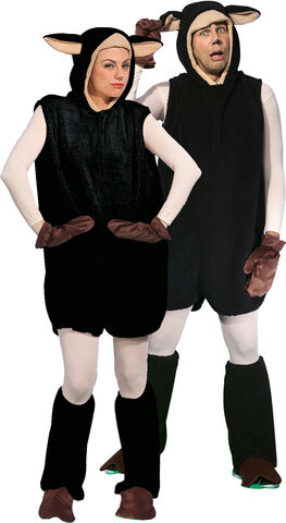 buttinette Schafkostüm unisex, schwarz