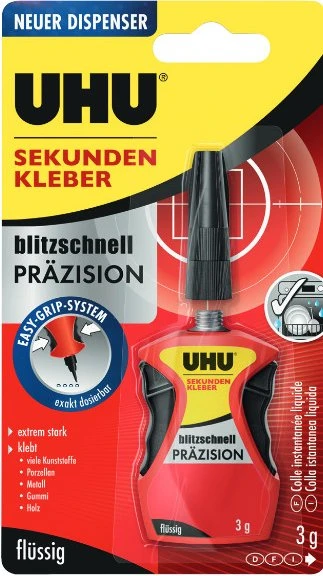 UHU Präzision Sekundenkleber 3,0 g