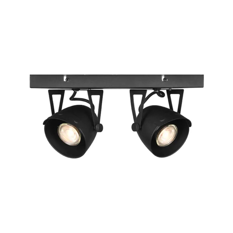 Label51 Spot Cap led - Zwart - Metaal - 2-Lichts