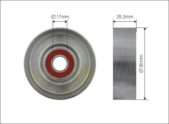 Caffaro Spannrolle, Keilrippenriemen 500500 Für Hyundai