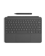 Microsoft Surface Pro Keyboard 12-inch Tastatur mit Touchpad Beschleunigungsmesser hinterleuchtet magnetische Dockingstation QWERTZ Deutsch Slate 70% Recyclingpapier-basierte Verpackung Slim Pen für Copilot+ PC for Business 12 " (EP2-33114)