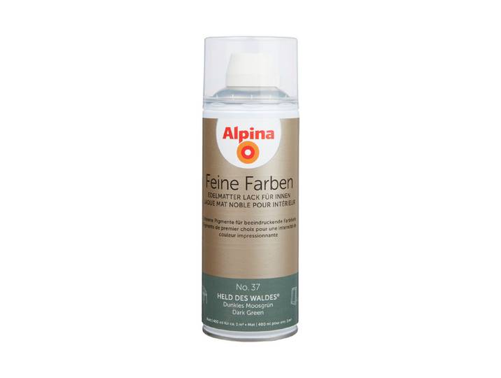 Alpina Sprühlack Feine Farben Held des Waldes Grün 0.4 l Edelmatt