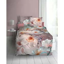 kaeppel Bettwäsche Satin Mother of Pearl - Designer Digital champagner 135x200 cm + 80x80 cm