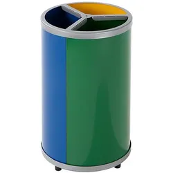 kaiserkraft Wertstoffsammelstation, Abfalleimer, Gelb, Blau, Grün