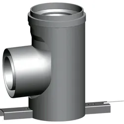 Wolf Stützbogen 2651326 87Grad, einwandig, PP bis 120 GradC, mit Auflageschiene, DN 160