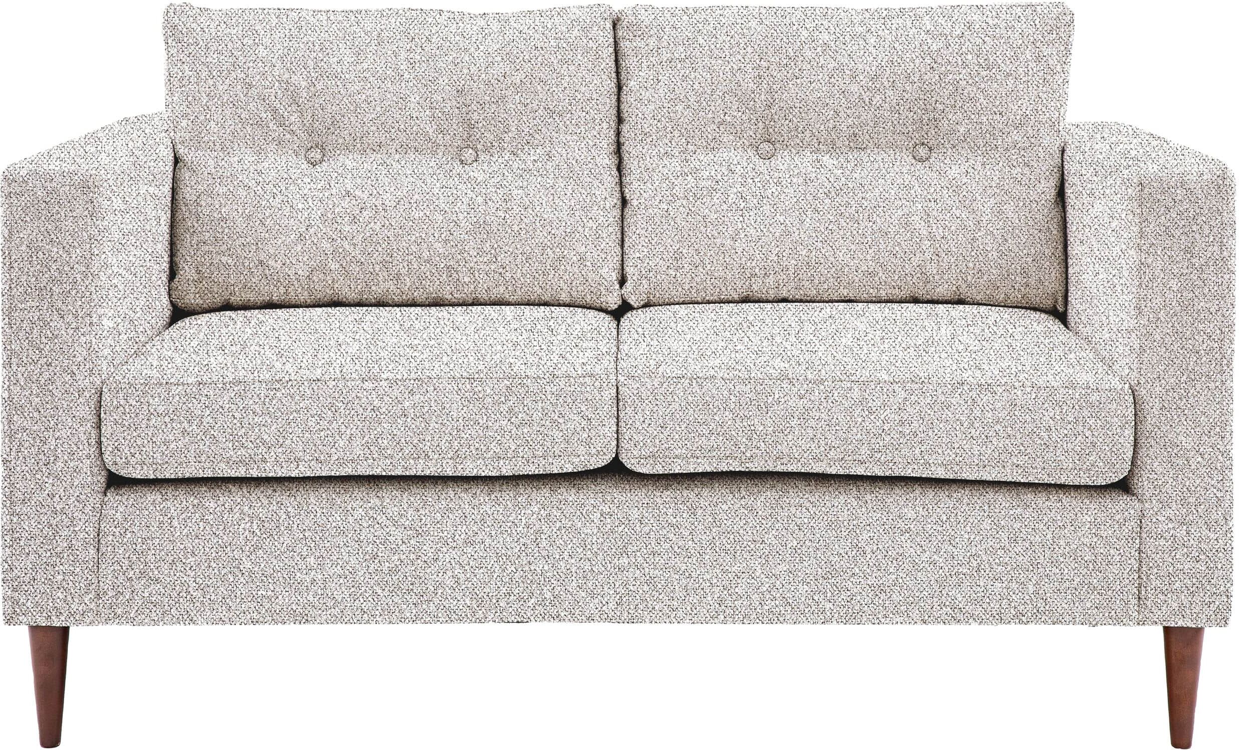 Tilly Grey Textured 2 Seater Buttoned Back Sofa