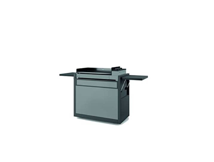 FORGE ADOUR Accessoire plancha Chariot premium\, 75 cm\, Acier\, fermé\, Noir et gris