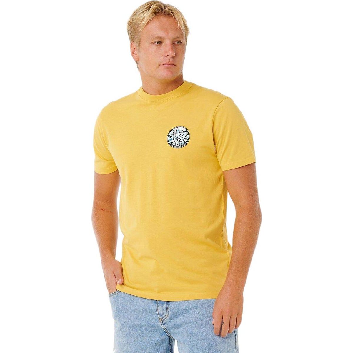 RipCurl Wettie Passage Icon Tee ochre (0014) S 10EMTE-0014-S