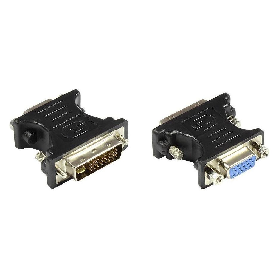 Varia VGA-Buchse zu DVI-I 24+5 Stecker Adapter, analog/digital (VGA) (407004)