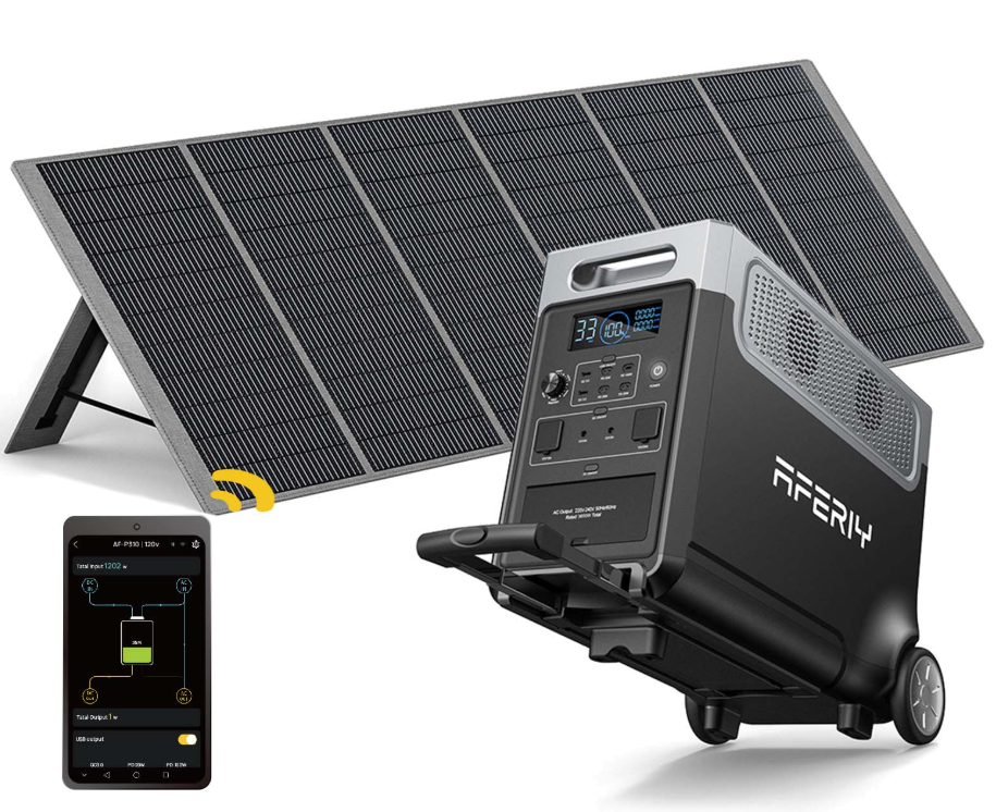 Aferiy P310 3600W + 400W tragbares Solarpanel-Set