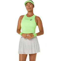 ASICS Damen Shirt MATCH JACQUARD CROP TOP, Größe M in Braun Braun
