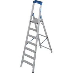 Krause STABILO Stehleiter mit R13 Stufen, 7 Stufen, Arbeitshöhe 3,65 m