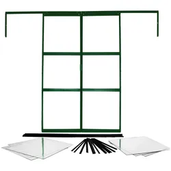 Vitavia Doppelschiebetür für Gewächshäuser "Sirius" und "Sirona",smaragd grün,122 x 191 cm