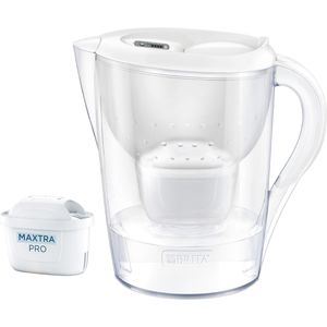 Brita Wasserfilter-Kanne Marella XL, 3,5 Liter, aus Kunststoff, weiß, inkl. 1 Filterkartusche