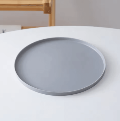 Inspire Curations CleanPaws Silicone Pet Feeding Mat For Cats & Small Dogs grey