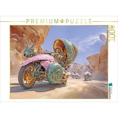 CALVENDO Puzzle Rennen mit Schneckenwagen | 1000 Teile Lege-Größe 64 × 48 cm Foto-Puzzle für glückliche Stunden