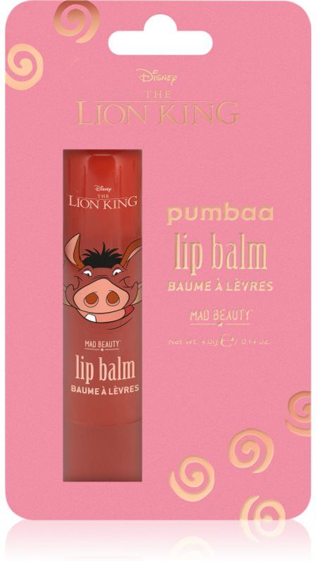 Mad Beauty Lion King Pumba moisturising lip balm 4 g