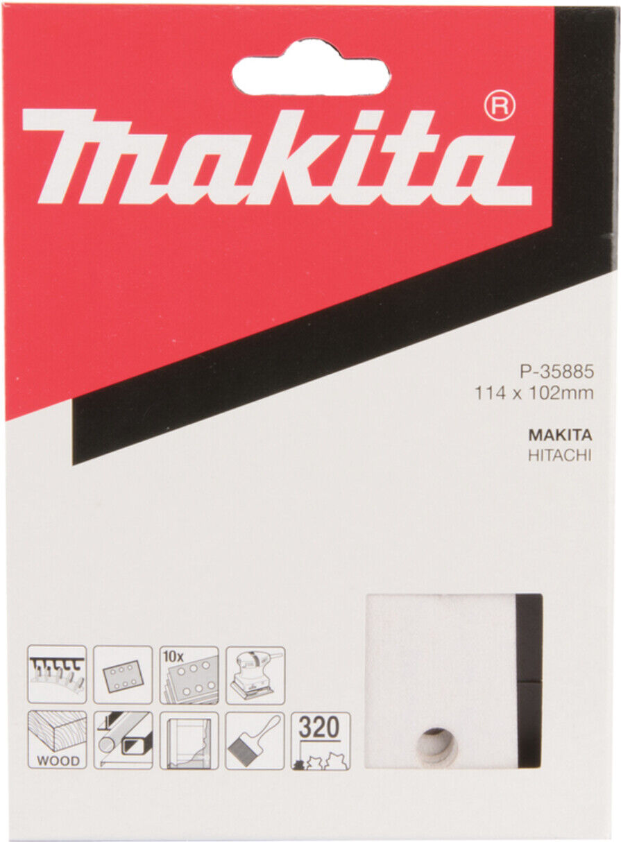 Makita Schleifpapier Klett 102x115 mm K320 P-35885)