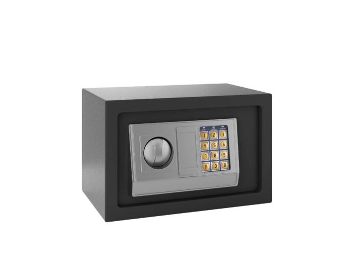 Kleintresor elektronisch 31 x 20 x 20 cm grau