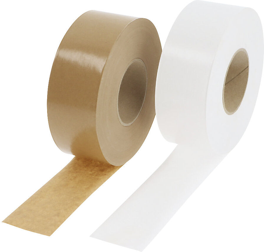 kaiserkraft Nassklebeband, Papiergewicht 75 g/m², VE 6 Rollen, braun, Bandbreite 70 mm