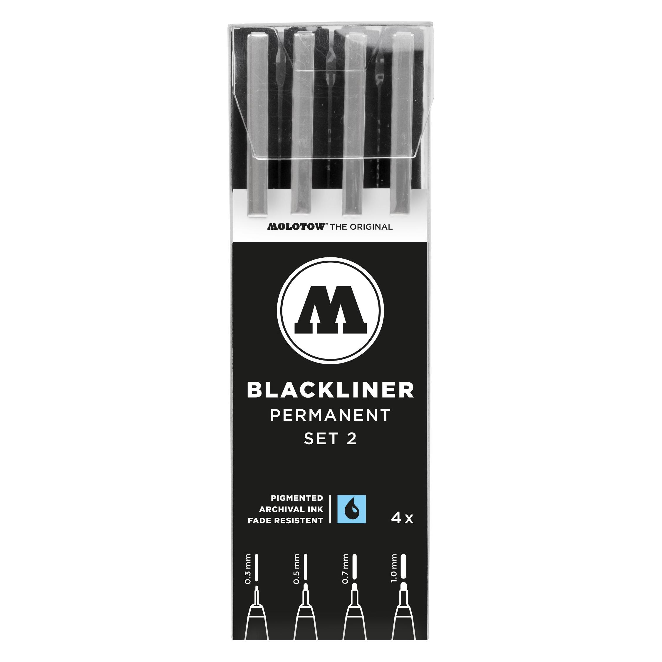 Molotow BLACKLINERSET2007 (4x) (200487)