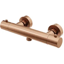 Steinberg Serie 340 Aufputzthermostat, für Dusche, Temperatur- und Mengenregulierung, 3403200BC, Farbe: Brushed Copper