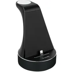 Tooq Technology TQCD02L - Indoor - USB - 9 V - 3 A - Kabelloses Aufladen - Schwarz (23 W), Wireless Charger, Schwarz