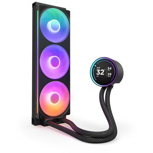NZXT CPU-Kühler Kraken Elite 360 RGB, RL-KR36E-B2, PWM, AiO-Wasserkühler, für Intel & AMD, ARGB-LED, schwarz