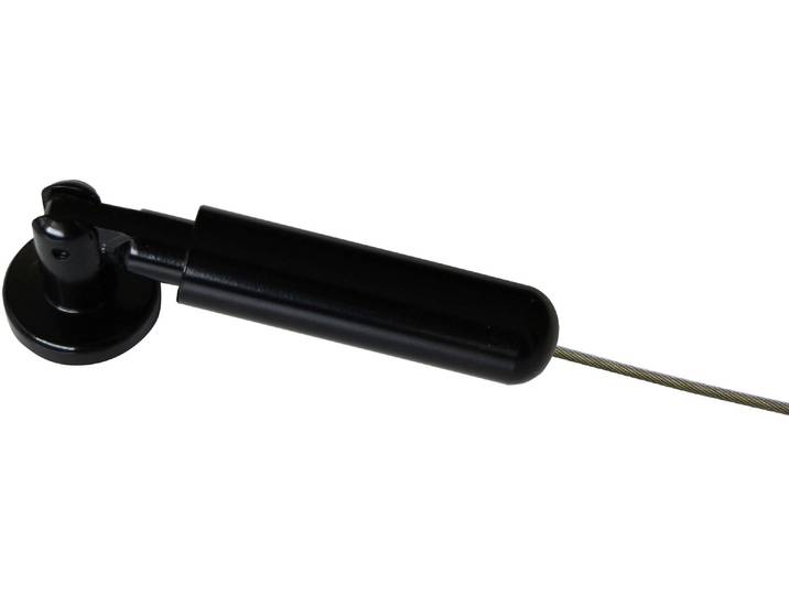 Seilspanngarnitur GARDINIA Race , schwarz (schwarz, glänzend), B:500cm L:500cm Ø:1,9cm, Metall, Gardinenbefestigungen, Seilspanngarnitur, Nur auf festem Untergrund montieren