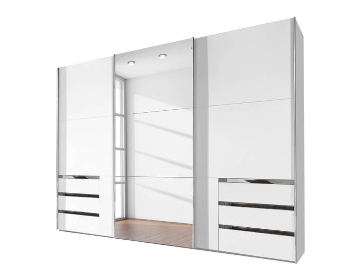 Schwebetürenschrank level 36A 300 x 236 x 58cm Weiß/Alpinweiß