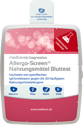 Medivere GmbH ALLERGO SCREEN Bluttest Nahrungsmittel 1 St 09541447