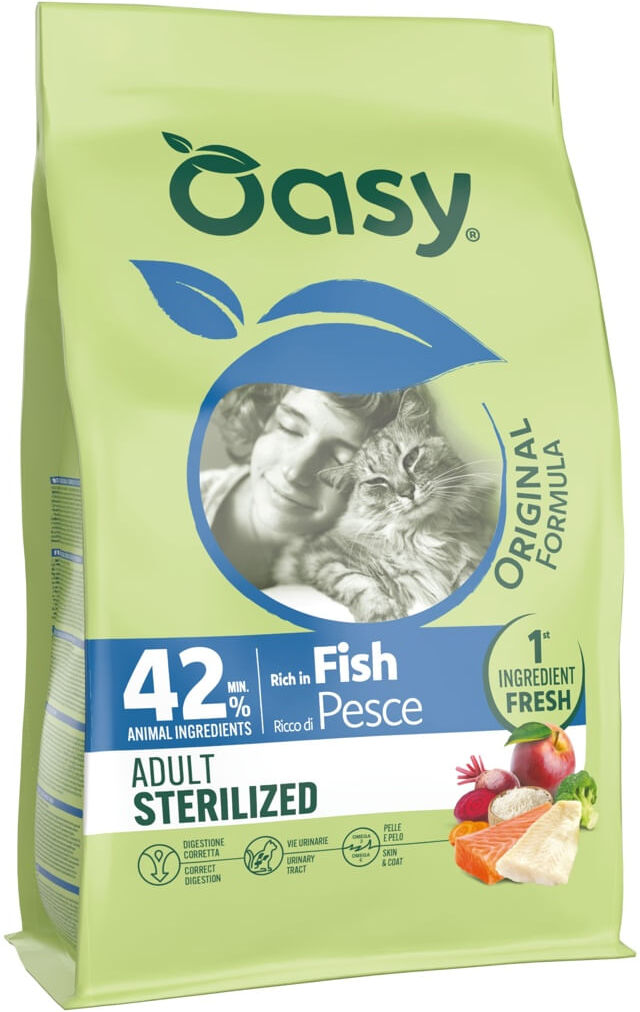 Oasy Cat Adult Original Formula Sterilized Pesce 1.5KG