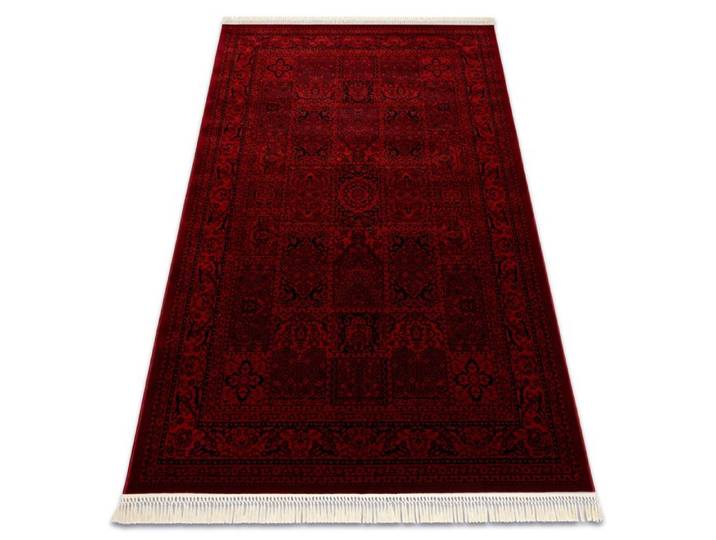 Tapis ORIENT 5365 bordeaux / noir Cadre oriental à franges - 300x400 cm