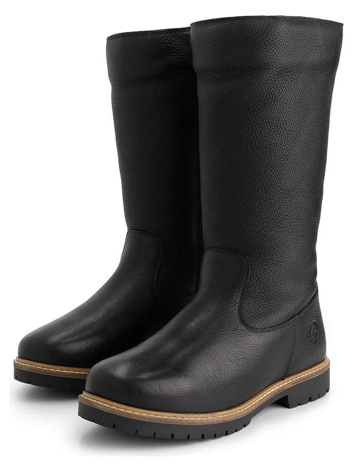 TRAVELIN' Leder-Stiefel "Forde" in Schwarz - 40