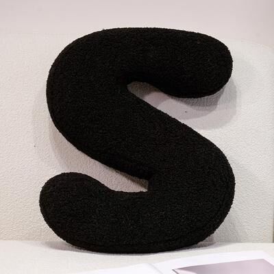 Lush Living Finds I Love U Soft Seat Cushion, Black English Letters Plush Pillow For Back Support, Sofa Chair Plushie Decoration s