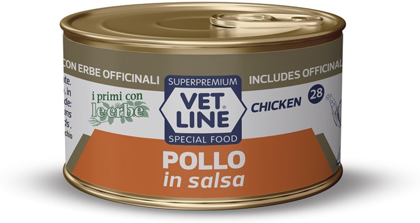 Vetline Vet Line Umido Pollo in Salsa per Gatti 70 g