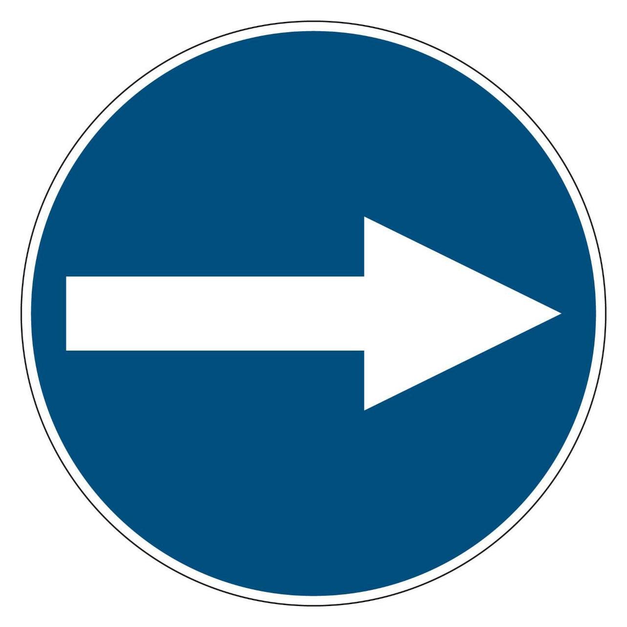 Brady Floor Safety Sign - Mandatory (PIC 258-DIA 500-B7538)