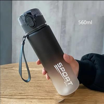 Uplifted Goods BPA Free Leak Proof Sports Water Bottle 400ml 560ml black Sport 400ml
