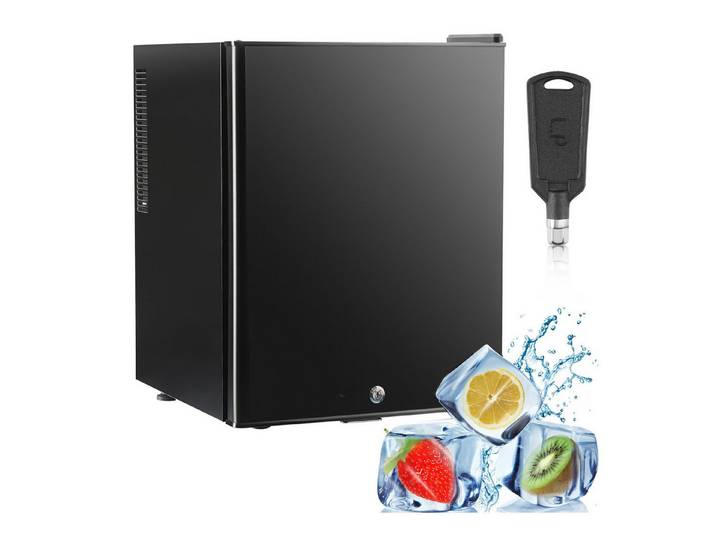 oyajia Kühl-/Gefrierkombination 51L Kühlschrank mit Gefrierfach - Kompakter Zweitürer mit LED-Beleuchtung, 7-Stufigem Thermostat BCD-51K, Extrem Leise und Energieeffizient, ideal für Wohnheimzimmer& Büro