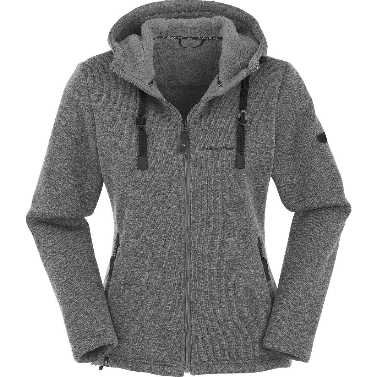 MAUL Sport Chieming - Strickfeecejacke m. Kap. silver grey (18) 40 5213200202-18-40
