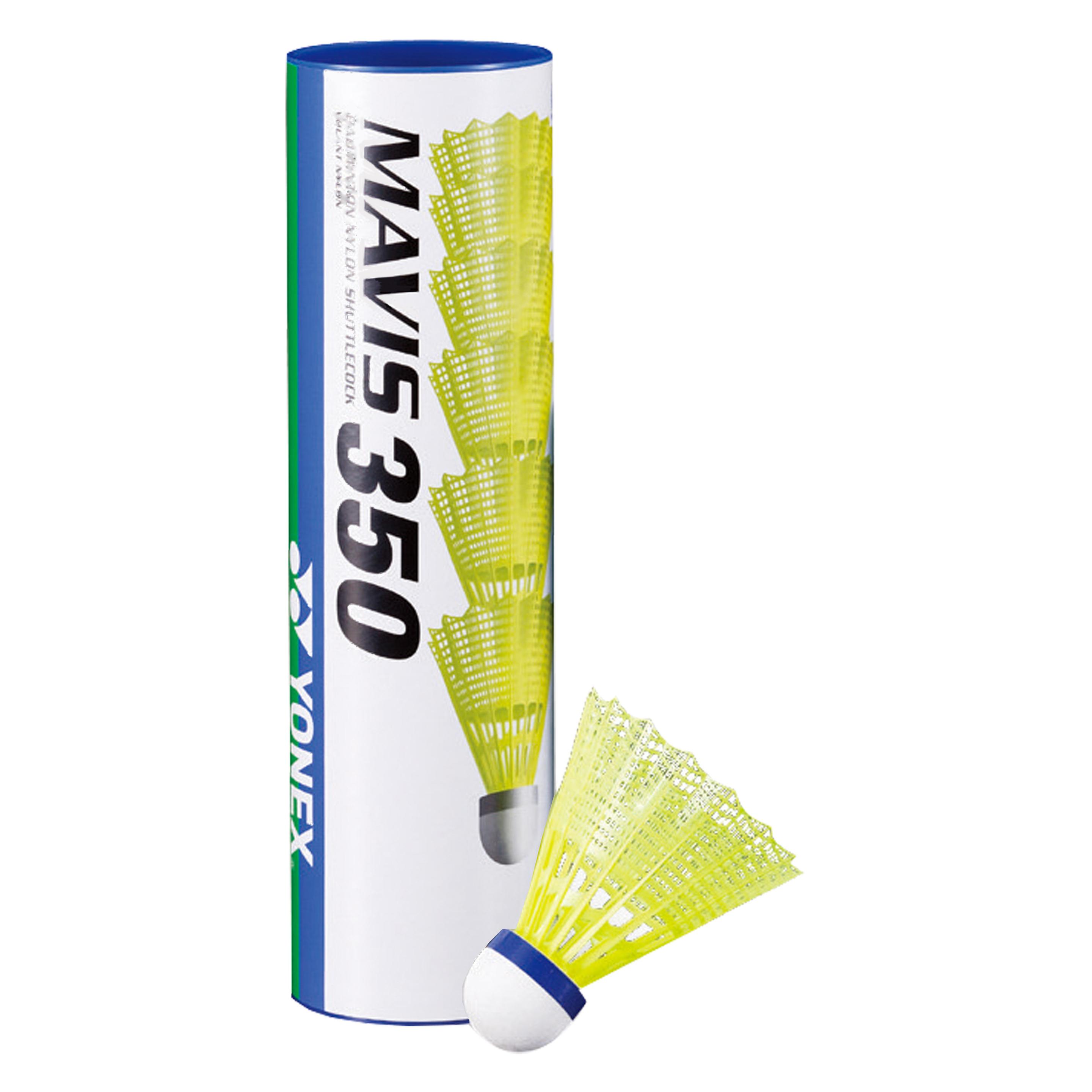 Yonex Mavis 350 Nylon gelb blau (1 Dose à 6 Shuttles) (Mav350gb)