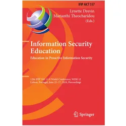 Information Security Education. Education in Proactive Information Security, Fachbücher