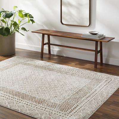 Livabliss Freud Bohemian Bordered Area Rug