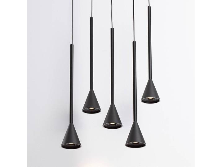 Pendelleuchte Net Typ B Ø 36cm Schwarz/Schwarz Kabel ABS, Fassung ABS, Baldachin Aluminium, Gehäuse Leuchte Aluminium Nicht austauschbare LEDs