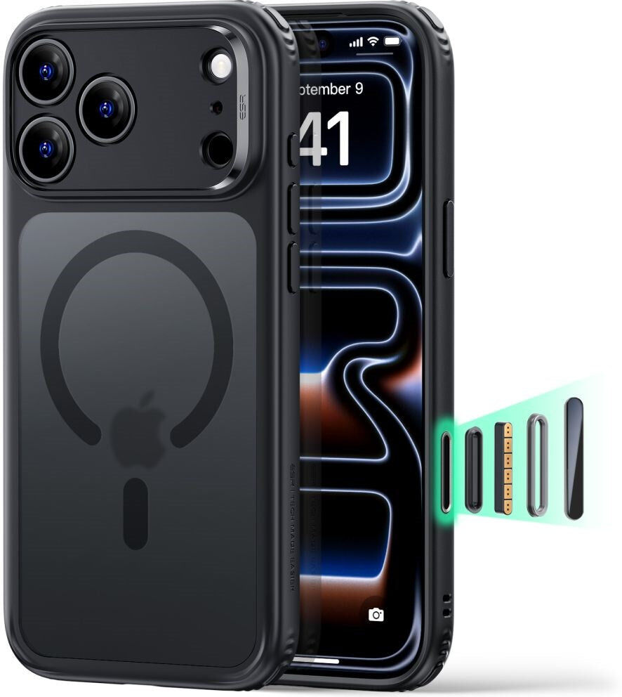 ESR iPhone 18 Pro Max / 17 Pro Max Classic Hybrid Cover - MagSafe Kompatibel - Sort